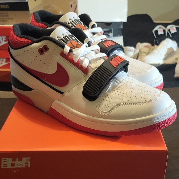 Nike Air Alpha Force 88 SP Billie Ellish Fire Red White Mens 12.5 NWT OG ALL - Picture 3 of 10